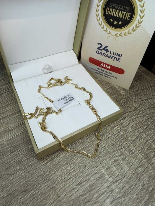 (AG42) Lant aur 14K 3.34g b13266 - Garantie 2 ani!