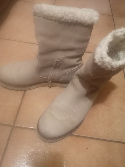 Cizme piele imblanite