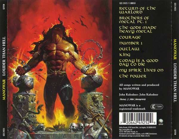 CD Manowar - Louder Than Hell 1996