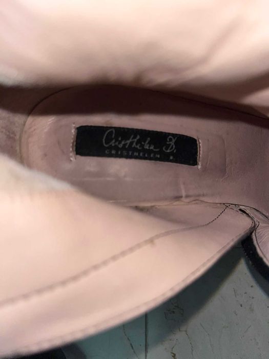 Cizme de piele cu toc Mussete Cristhelen B marimea 38