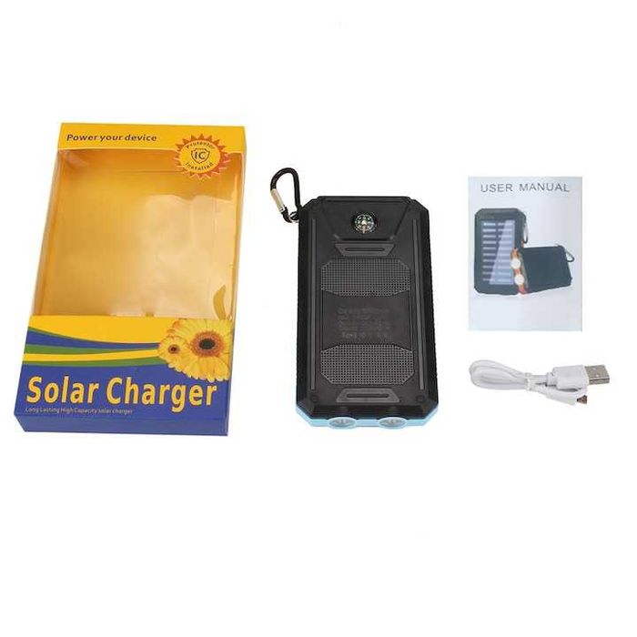 Baterie externa cu încărcare solara,capacitate 30000 mAh,nouă