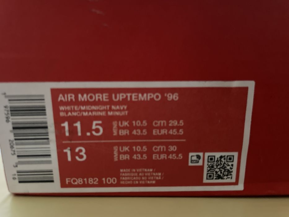 Nike Uptempo Air More 45.5н. 29.5см