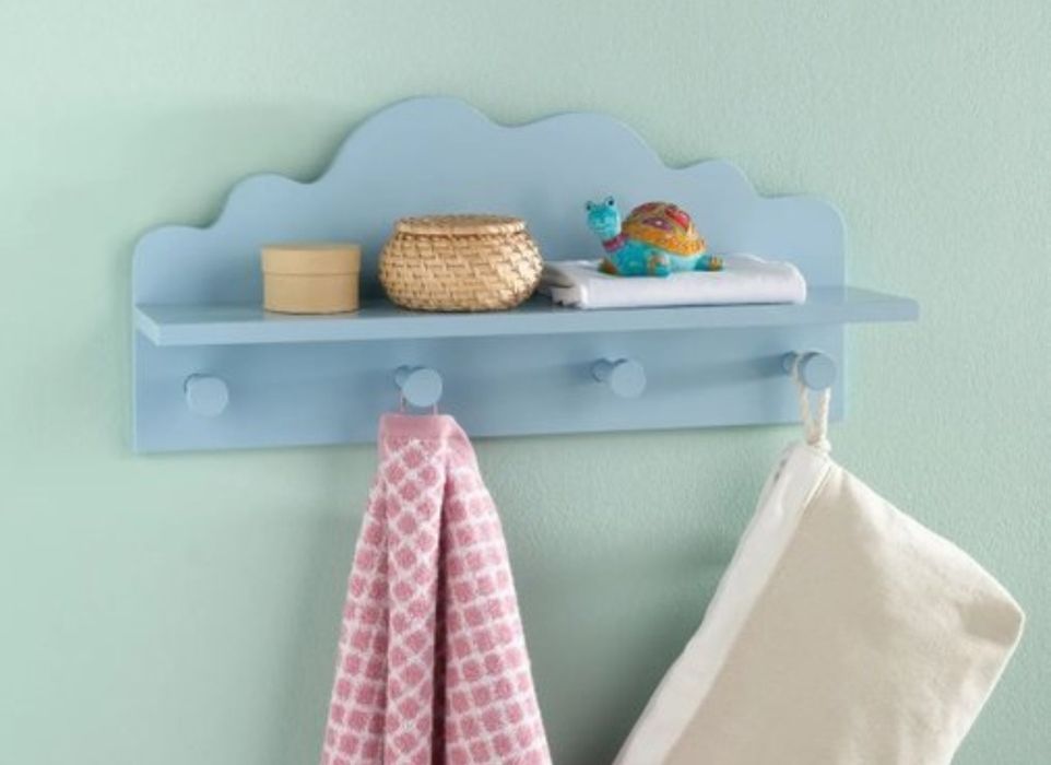 Детска закачалка с рафт в три цвята