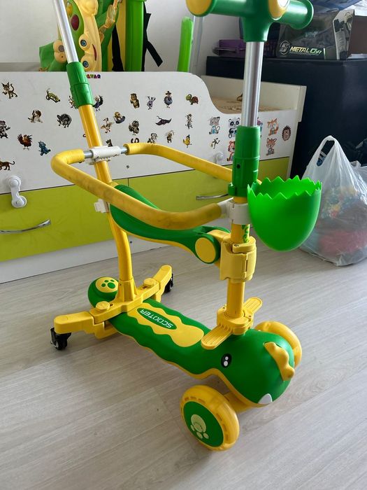 Самокат с защитным  бортиком бампером  5 в 1