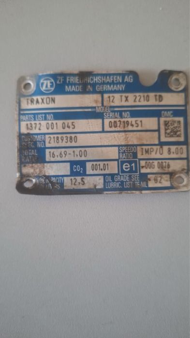 Продам КПП ZF TraXon 12 TX 2210 TD DAF 106  480на запчастипод ремонт