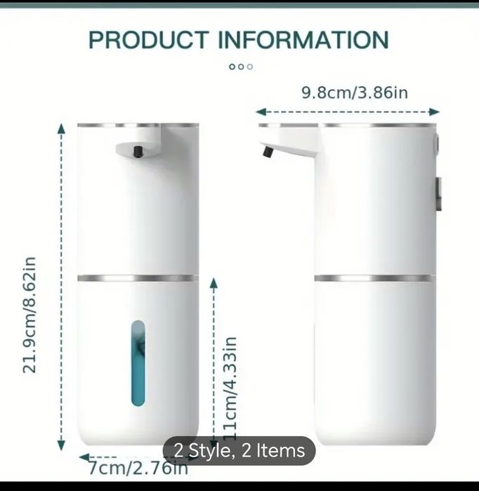 Сензорен диспенсър за течен сапун с USB зареждане и 4 режима на работа
