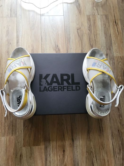 Sandale Ventura Karl Lagerfeld albe