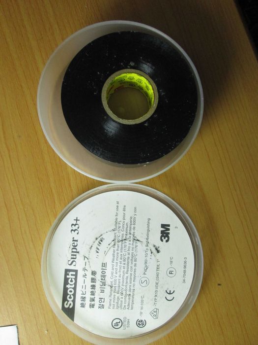 Сырая резина + изолента Scotch Super