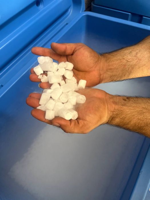 Сухой лёд CO₂ в гранулах