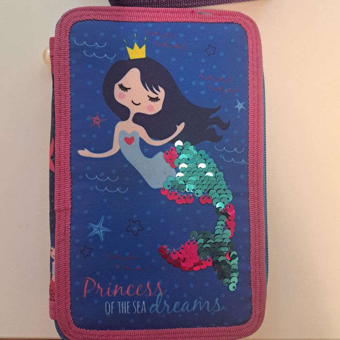 Ученическа раница с русалка плюс несесер подарък