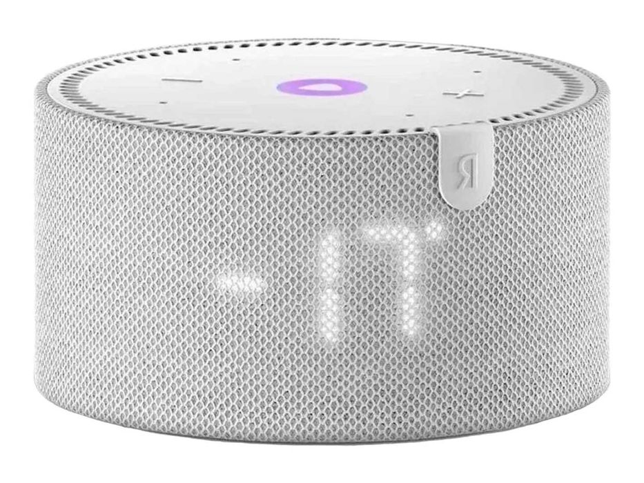 Умная колонка Яндекс YNDX-00027LIL Мини с часами серый,лилов и бирюзов