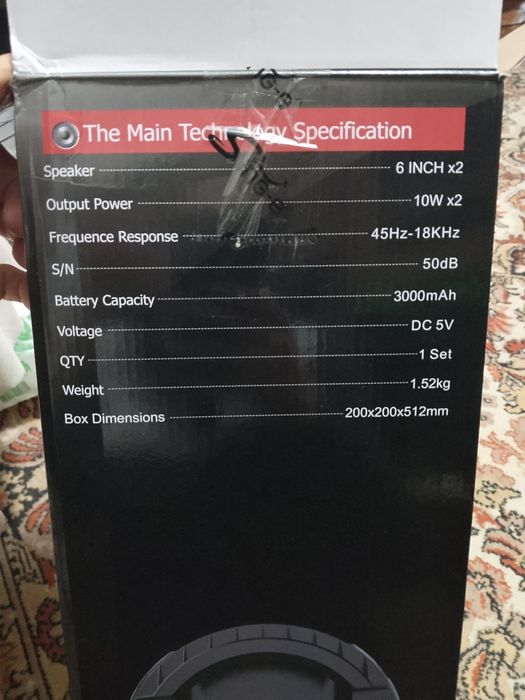 Блютуз калонка с караоке