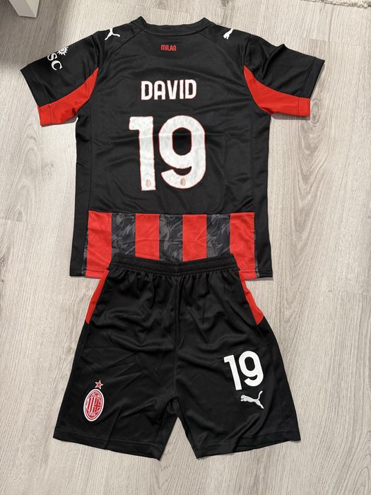 Echipament fotbal pentru copii ( tricou  + pantaloni ) , AC Milan