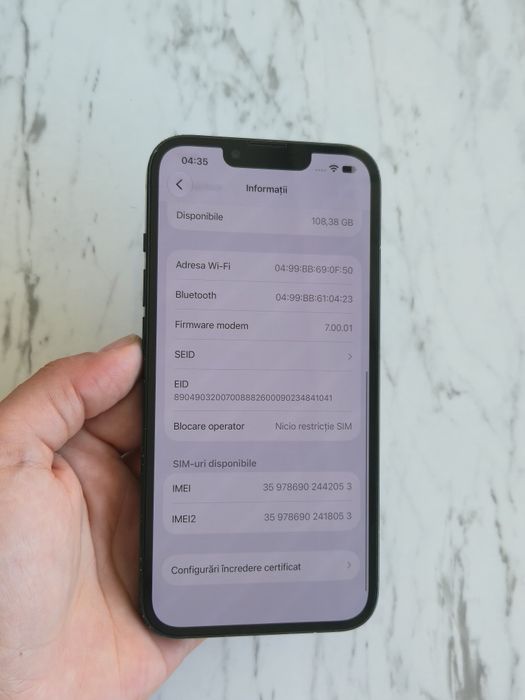 Vand/Schimb iPhone 13 128gb