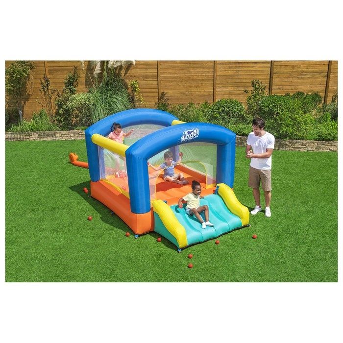 Надувной батут с горкой Leap & Play 289×213×173 см