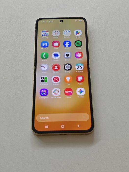 Samsung Galaxy Z Flip 6 galben, functioneaza, 227 cicluri baterie