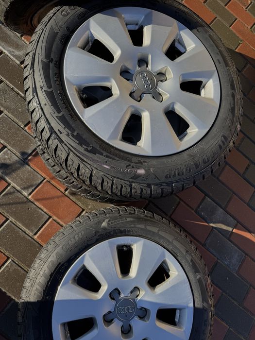 Set jante Audi R16 cu anvelope 205/60 R16 M+S 1500 lei negociabil