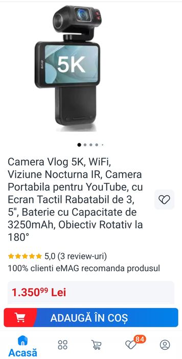 Camera Pocket  5K,ORDRO M5 DJI  vlog