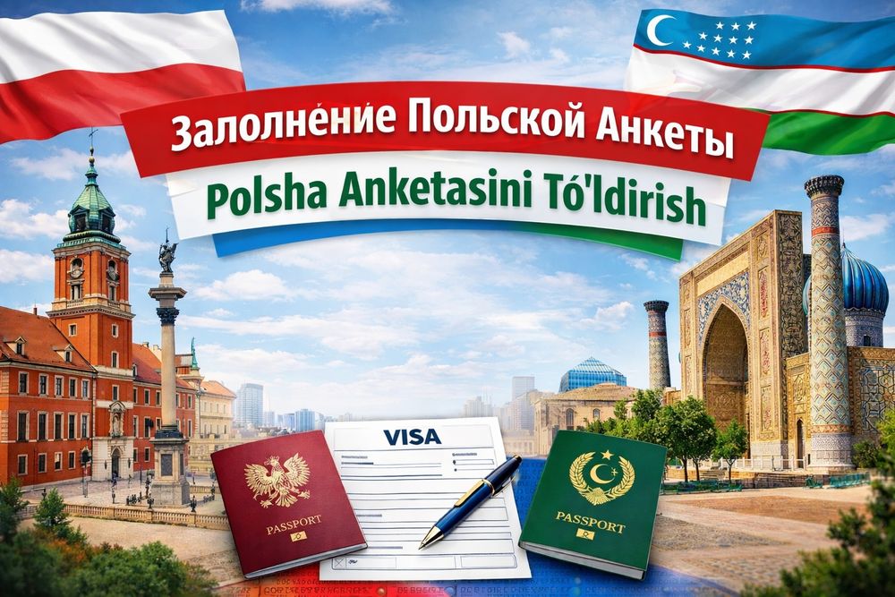 Polsha ishchi vizashi uchun Anketa tòldirish ( Жеребьёвка )