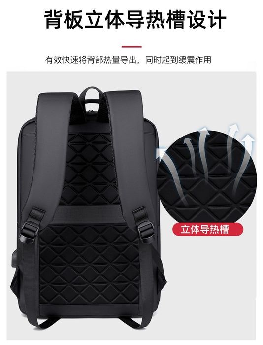 Мужской рюкзак для ноутбука минимальстичный стильный водонепроницаемый