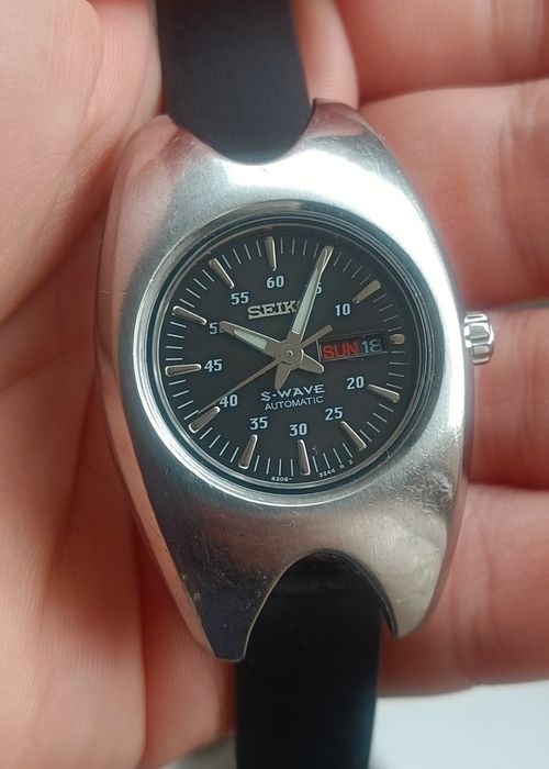 Колекционерски дамски автоматичен часовник Seiko S-Wave Automatic – Ra