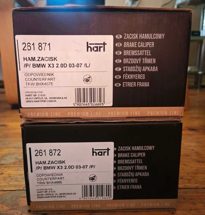 Нов комплект предни спирачни апарати за BMW 3 (E46), БМВ 3 (Е46) и др.