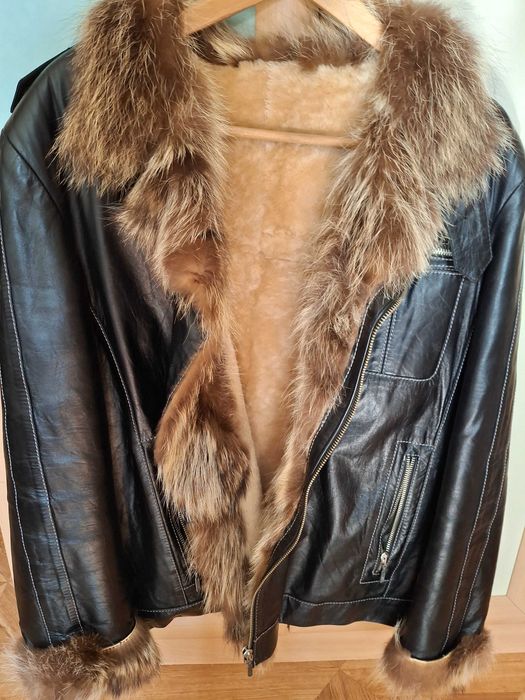 Одежда коженная куртка зимная