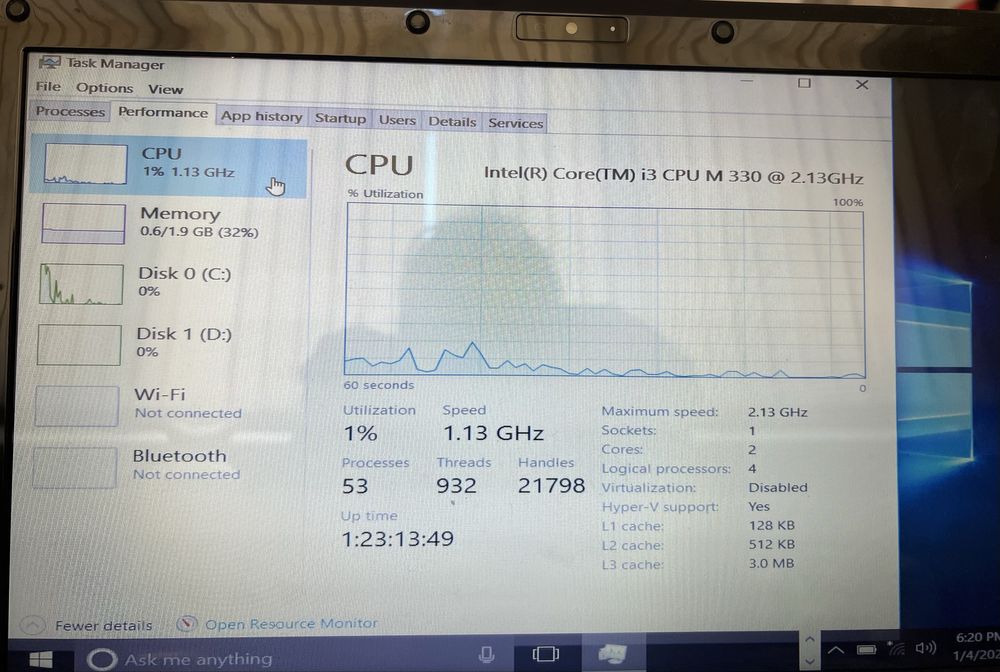 Lenovo G560 2 RAM+intel pentium+250 HDD