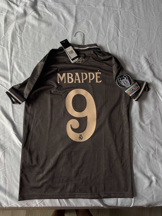 Tricou Mbappe Real Madrid away gri