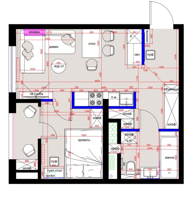 Продаётся 2-комнатная квартира 38 м² в ЖК Ботаника Саройи