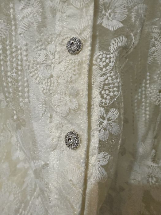 Платье кружевное, длинное