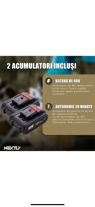 Fierastrau Electric Tip Sabie 2 Acumulatori 48V