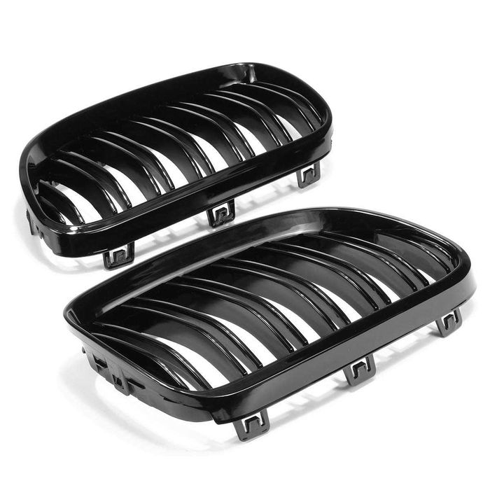 Negru Lucios Grile Nari Duble M Bmw E92 E93 LCI FACELIFT//NON FACELIFT