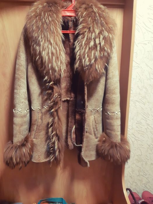Дублёнка  б/у, размер 46