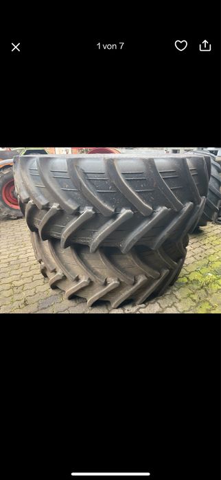 Vind 2 anvelope 710/70R42  NORDIS stare foarte buna