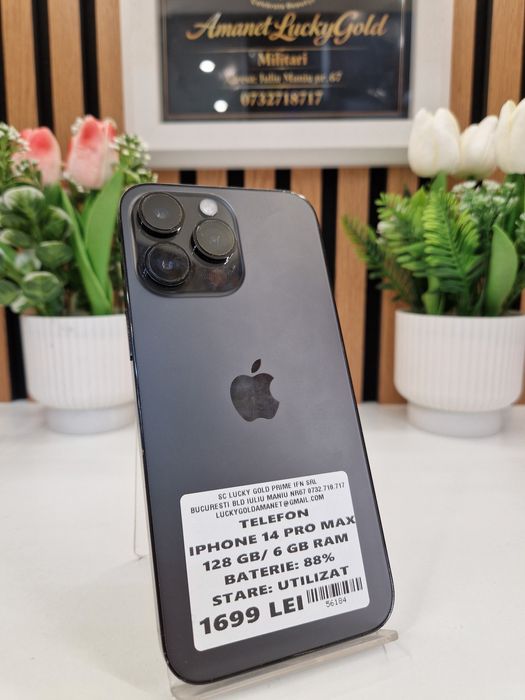 Iphone 14 Pro Max 128GB / 6GB RAM 88% Baterie Garantie! #56184