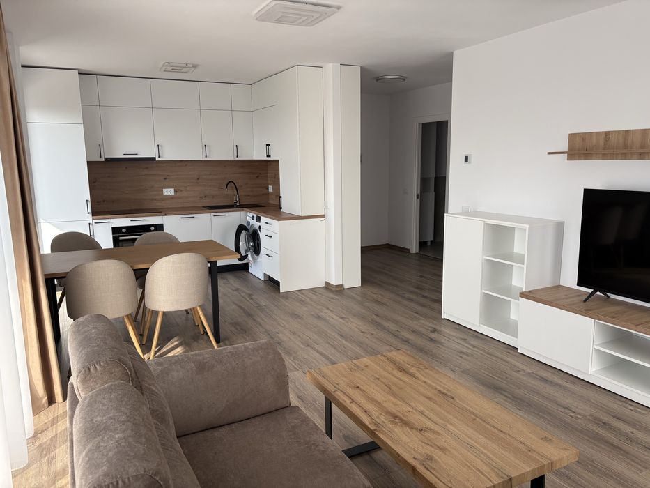 Inchiriez apartament in bloc nou, utilat si mobilat, 2 camere