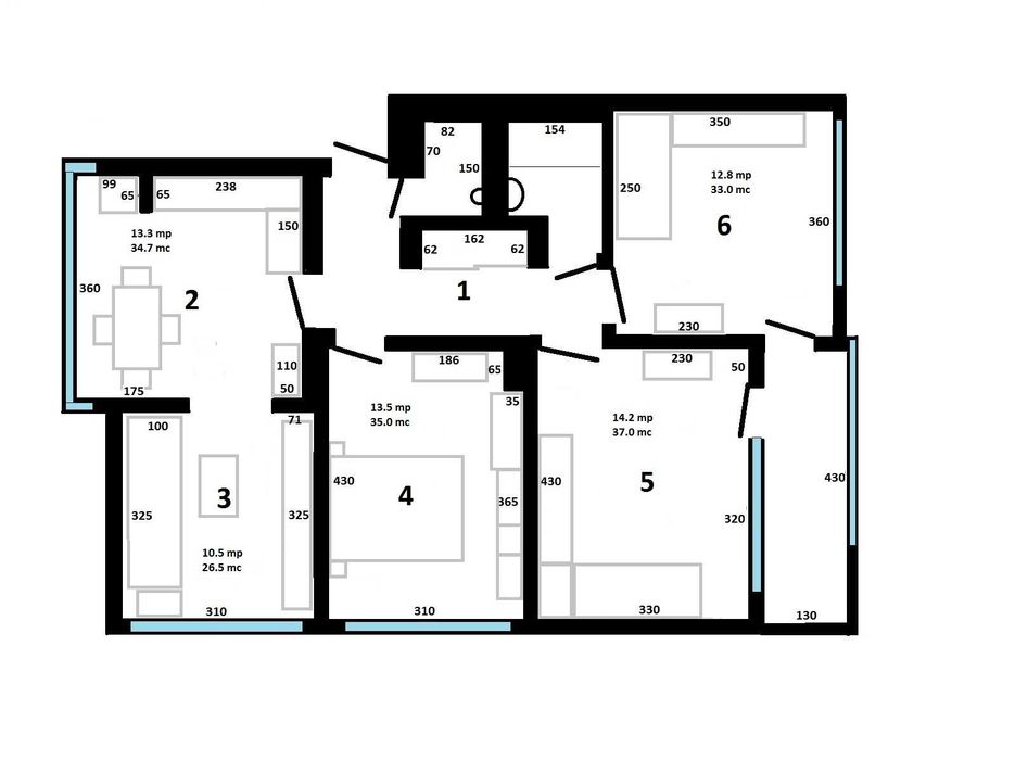 Продава се Четиристаен апартамент в Русе, Център - 101 кв.м за 1436 €/кв.м - Снимка #18