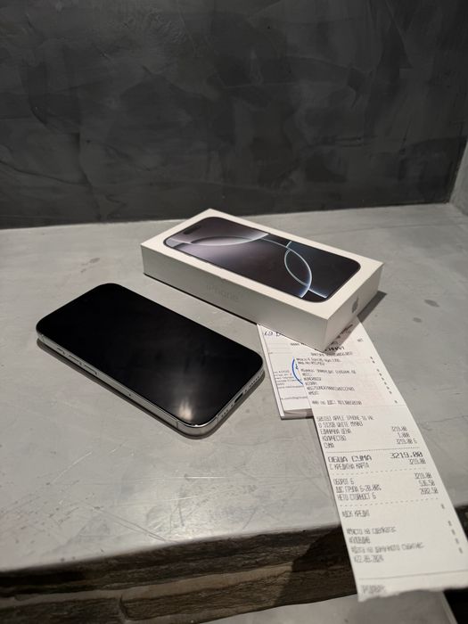 КАТО НОВ Iphone 16 Pro 512 GB White