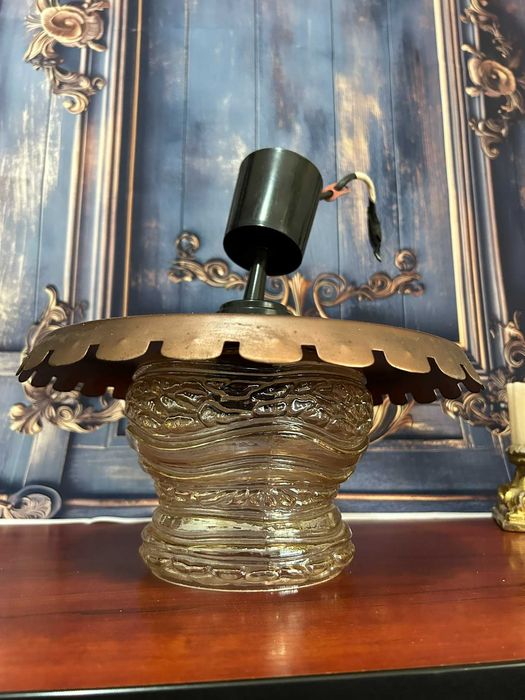 DN569 Lampa de tavan lustra 28cm  diametru alama h - 16cm masiva