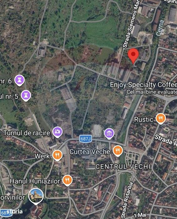Patrimoniu Industrial, teren si clădiri, lângă Castelul Corvinilor