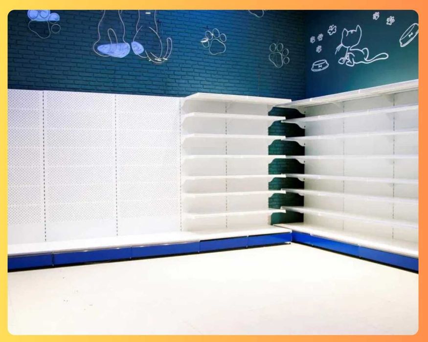 Металлические стеллажи, metall stellajlar, savdo polka, savdo tokcha