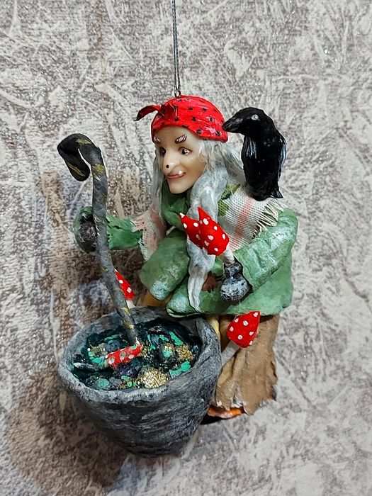 Ватные елочные игрушки