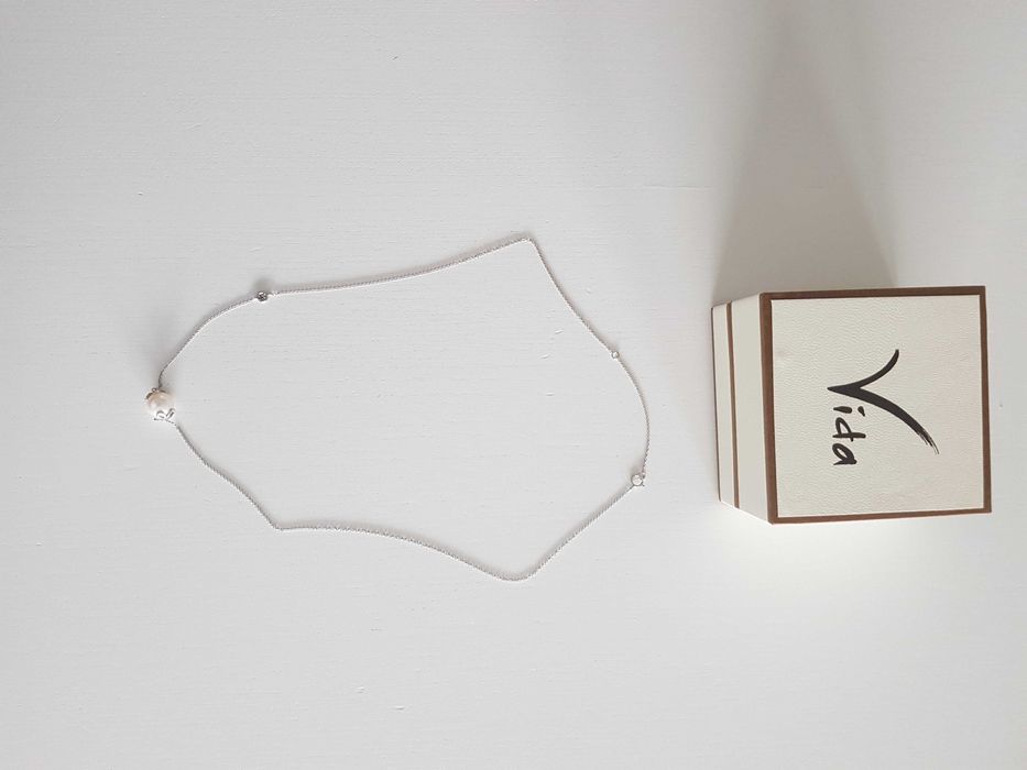 Super Oferta-Colier Aur 18K-Diamante si Perla