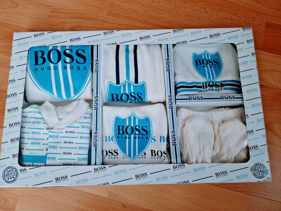 Set bebe 7piese,bumbac,Hugo Boss