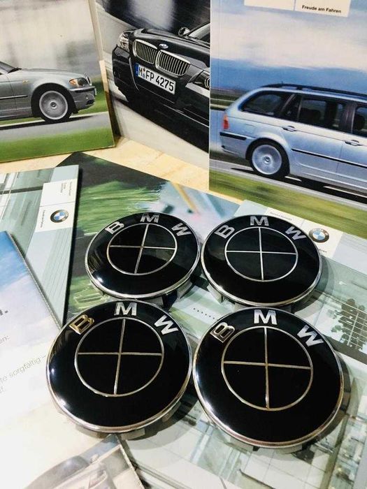 Capace janteBMW clasice/black white/black/aniversare/cutextclasice68mm