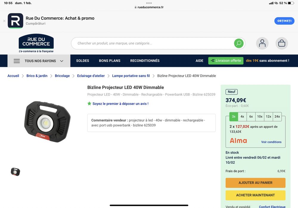 Proiector Led BizLine 40w