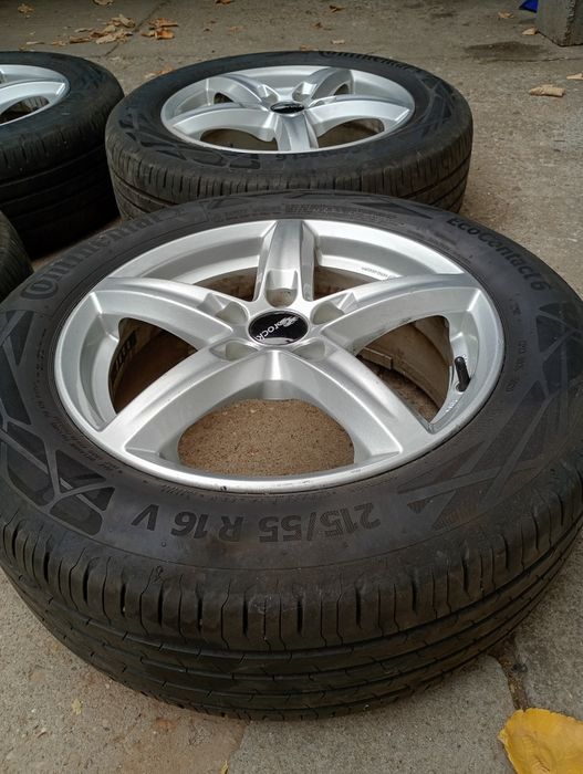 Jante Ford,Volvo,Peugeot+cauciucuri 215/55/16