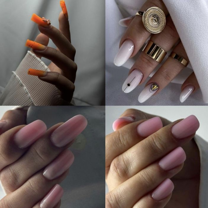 Deplasare si la Domiciliu Unghii cu gel oja semi unghii false tips con