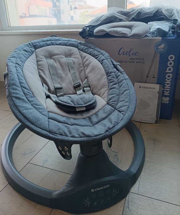 Електрическа люлка KikkaBoo - Codie, Dark grey